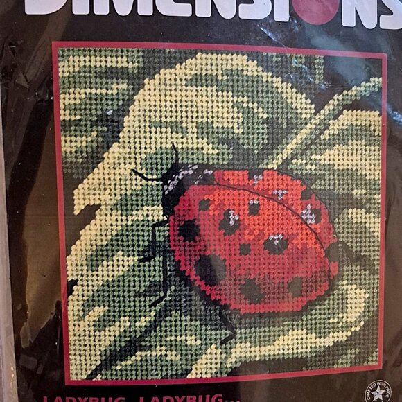 Ladybug Needlepoint Kit by Dimensions-Unopened - Picture 1 of 4